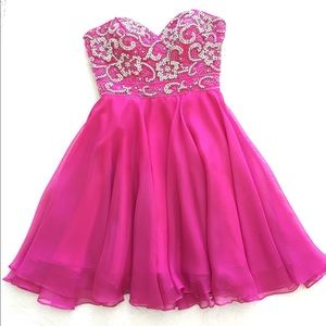 Sherri Hill 8548 Fuchsia